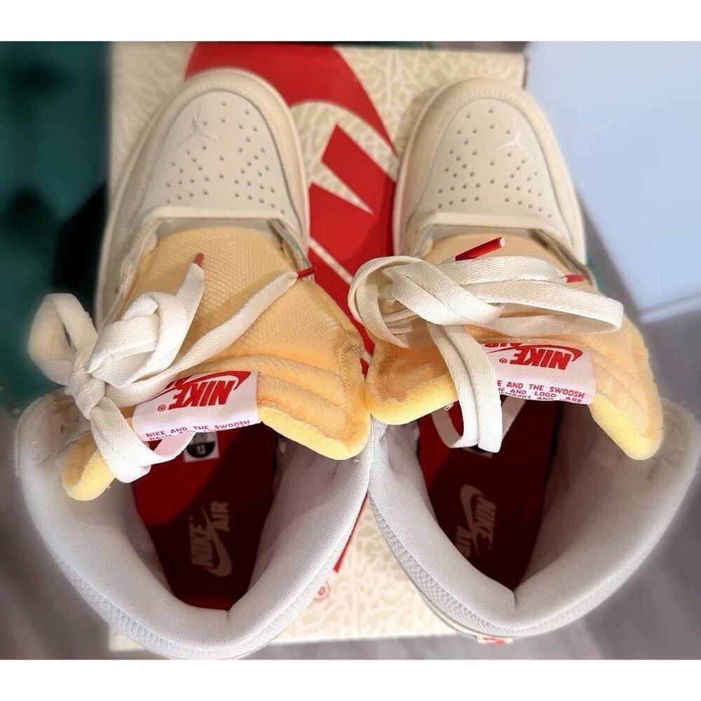 Nike Air Jordan 1 High OG Sail University Red Size 13 DZ5485-160 OG Box DS - Picture 3 of 11